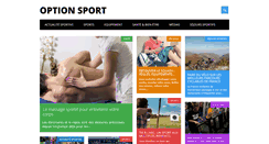 Desktop Screenshot of option-sport.fr