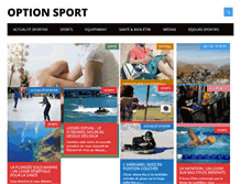 Tablet Screenshot of option-sport.fr